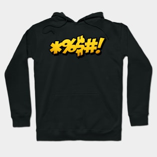 Comic Curse Symbols Funny Profanity Hoodie